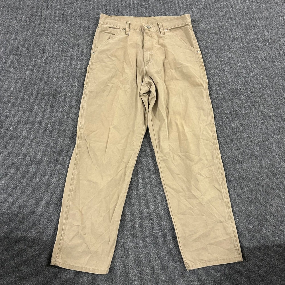 Wrangler Carpenter Pants Mens Size 30x30 Tan Khaki Cotton Utility 94LSWGK
